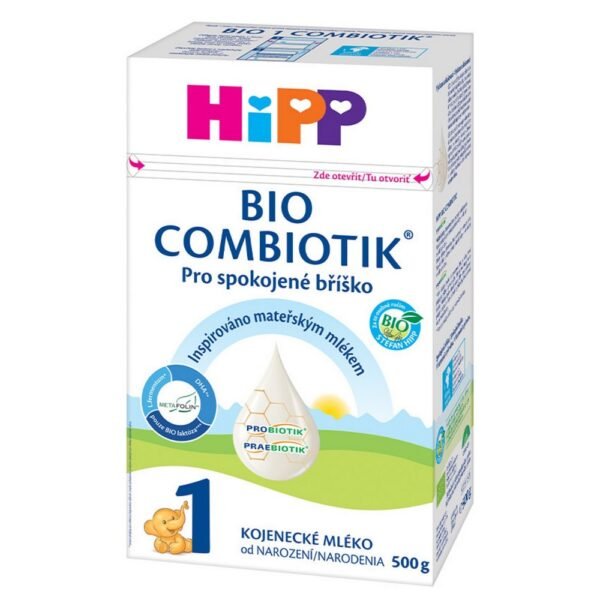 HiPP 1 BIO Combiotik es una leche infantil inicial destinada desde el nacimiento si la madre no puede amamantar.