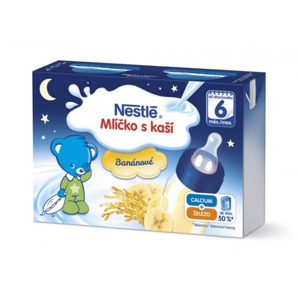 Milk with mashed banana 2 x 200 ml, NESTLÉ