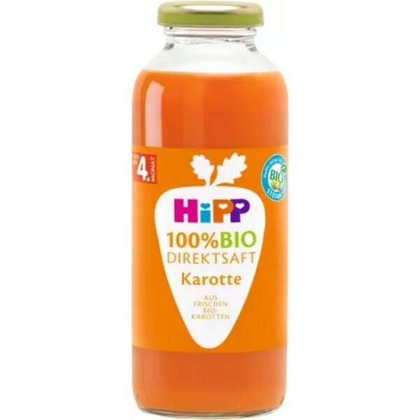 Juice pressed from freshly harvested ORGANIC carrots is an ideal source of vitamin C for all little explorers.