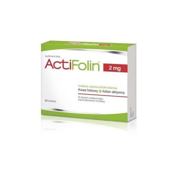 Folic acid belongs to the group of folates, i.e. B vitamins soluble in water. It takes part in the process of cell division and helps in the proper production of blood. Supplemental folate intake increases maternal folate levels.
