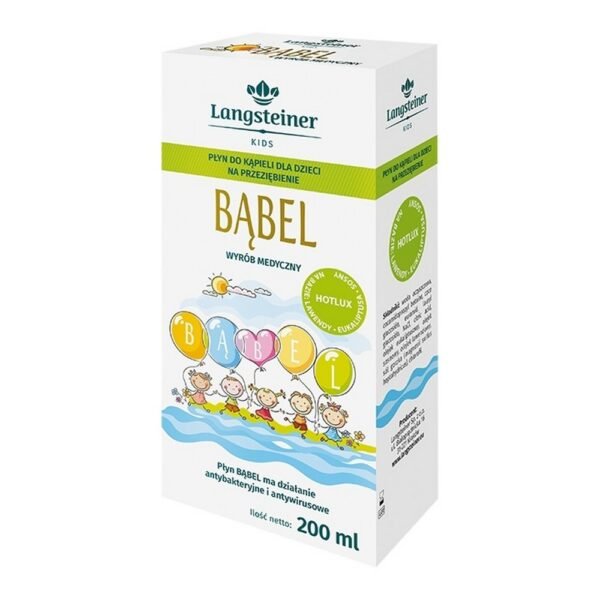 BĄBEL bath lotion for colds for children 200ml, Langsteiner