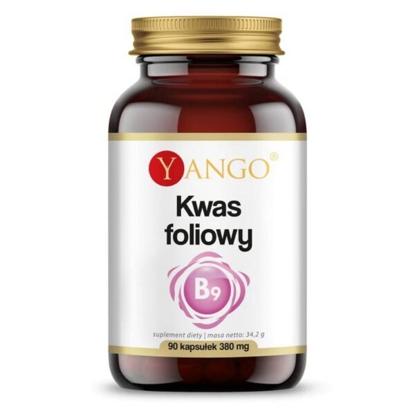 Folic acid vitamin B9 - 90 capsules Yango Dietary supplement Folic acid, also known as vitamin B9 or folate, is a compound classified as folate.