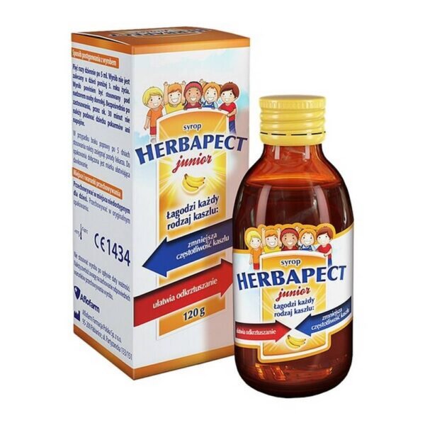 Herbapect junior without sugar is a syrup that, thanks to its delicious taste and natural extracts, will undoubtedly be appreciated by both children and parents.