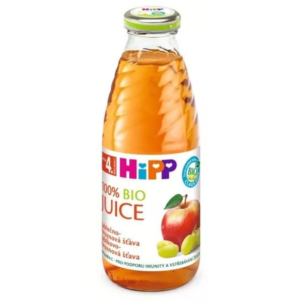 Le jus pomme-raisin convient également aux enfants à risque d'allergies