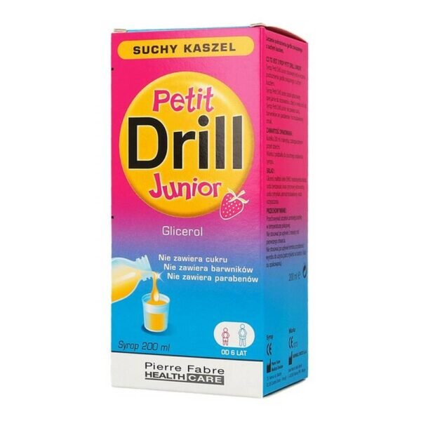 Petit Drill Junior Syrup for children from dry cough 200ml, Pierre fabre