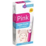 Rapid and highly sensitive Pink Express pregnancy test for the detection of human chorionic gonadotropin (hCG) - a hormone that occurs in the urine of a pregnant woman.