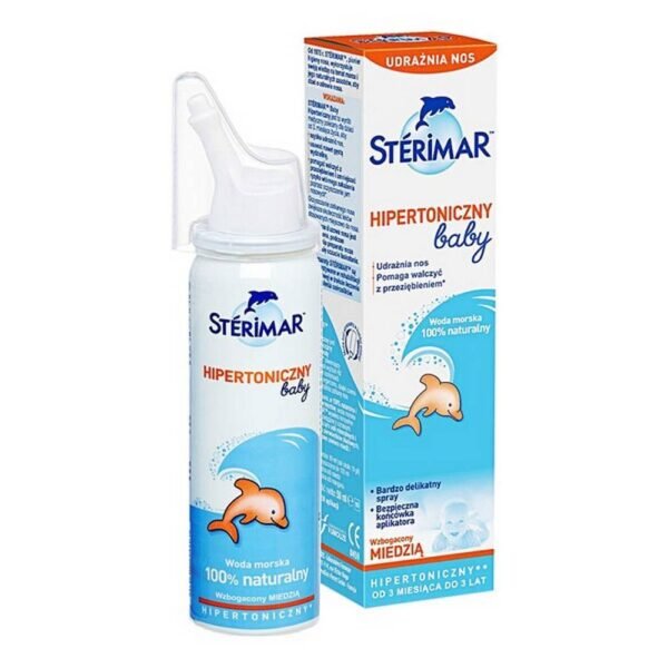 The medical device Sterimar Baby is a hypertonic nasal spray, additionally enriched with copper.