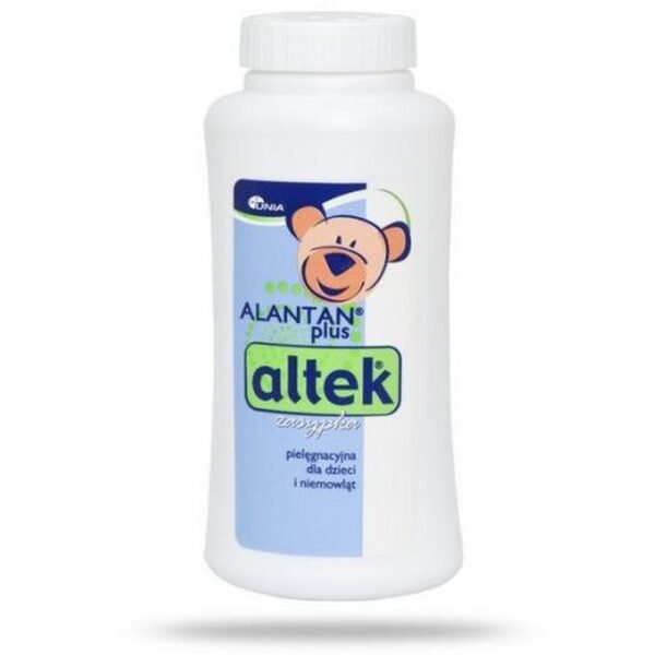 The powder protects the baby's sensitive skin, especially in areas exposed to irritation.