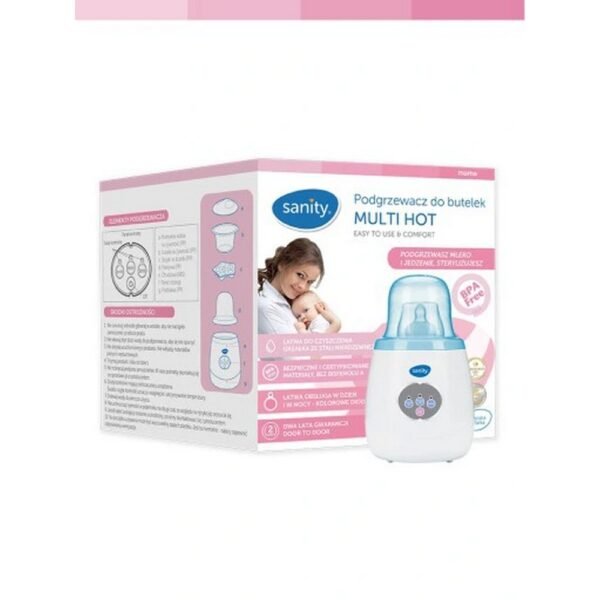 Sanity MULTI HOT bottle warmer for heating and sterilization The device is easy to use, so you can use it intuitively.