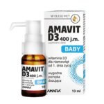Dietary supplement containing 400 IU (10 µg) of vitamin D₃ in one serving.