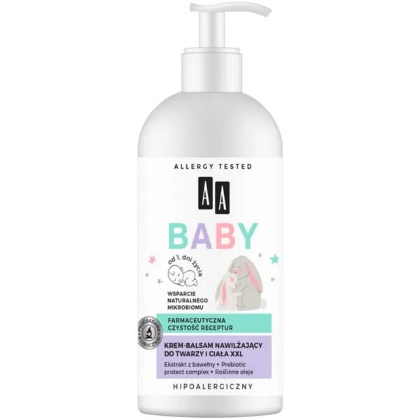 Moisturizing face and body cream-balm is a unique cosmetic for the care of delicate baby skin from the first days of life.