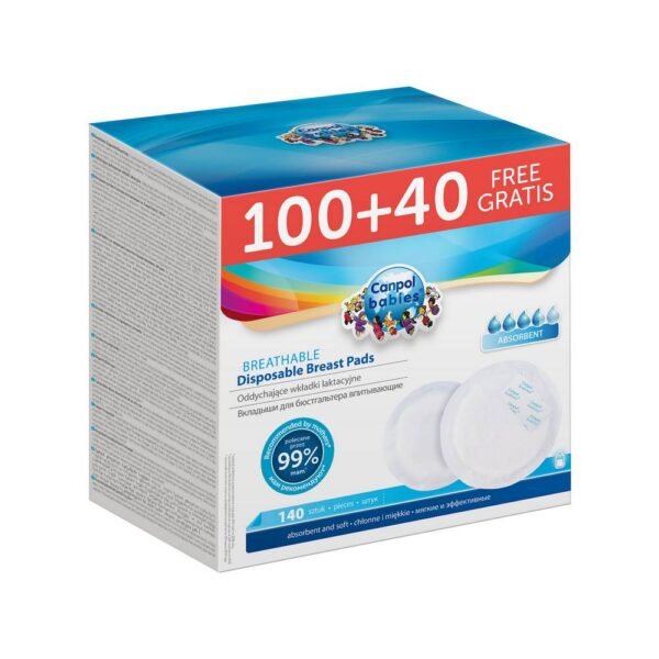 Canpol babies Breast Pads with Adhesive Strip 140 pcs