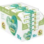 Pampers Coconut Pure are wet wipes made from sustainable plant-based cellulose fibers that provide exceptional softness and durability.