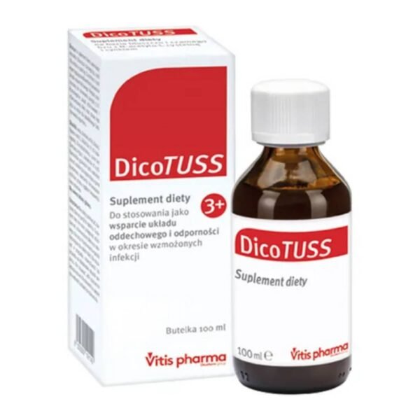 DicoTuss is a dietary supplement in the form of syrup intended for children over 3 years of age and for adults.