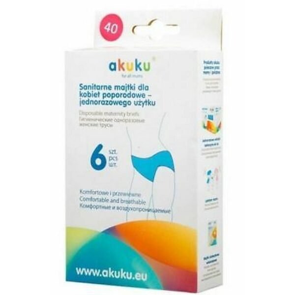 Airy and comfortable disposable maternity briefs are designed for use after childbirth.