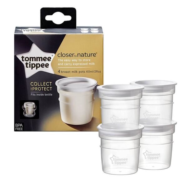 Closer to Nature Milk Containers allow you to express, measure, label and store your breast milk.