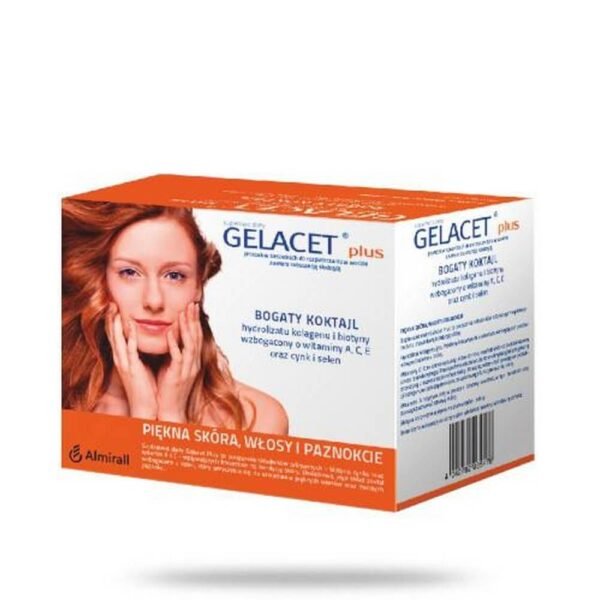 Биологически активная добавка Gelacet Plus представляет собой комбинацию питательных веществ, которые способствуют правильному состоянию кожи.