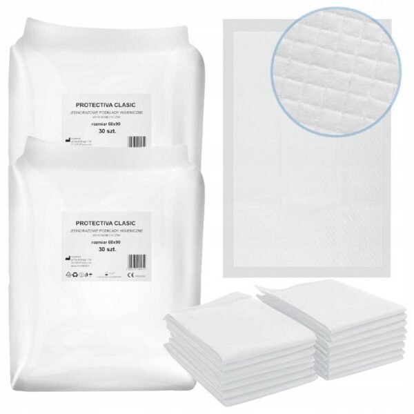 Soft to the touch and super absorbent disposable sanitary pads.