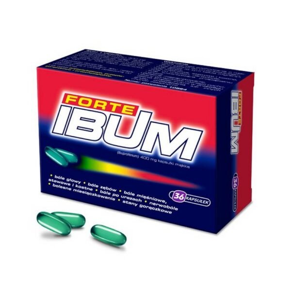 Composition Active substance: 1 flexible capsule contains 400 mg of ibuprofen.