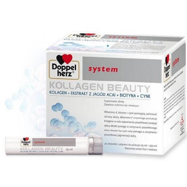 Doppelherz system KOLLAGEN BEAUTY  contains a composition of carefully selected ingredients that help to ensure the natural beauty of the skin from the inside.