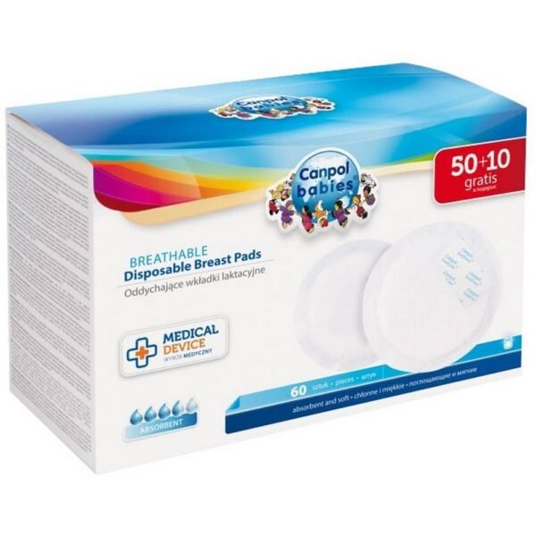 Canpol babies breast pads are perfect for lactation - they absorb excess moisture very well and give a pleasant feeling of dryness.