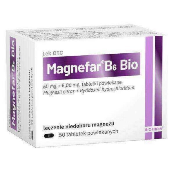 Magnefar ® B6 Forte treats the symptoms of magnesium deficiency. It contains an excellent combination of active substances.