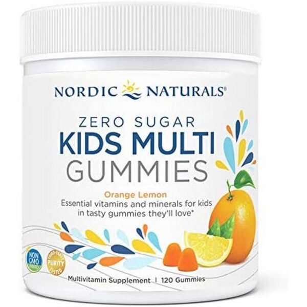 Dietary supplement Nordic Naturals Kids Multi Multivitamin for children without sugar 120 orange-lemon flavored gummies  is a high-quality product that was created with children in mind.