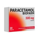 Paracetamol Biofarm tablets are a drug with analgesic and antipyretic properties. Paracetamol Biofarm is used in pain of various origins and severity, such as migraines, neuralgia, menstrual, toothache, flu or cold. The product contains paracetamol and does not irritate the stomach.