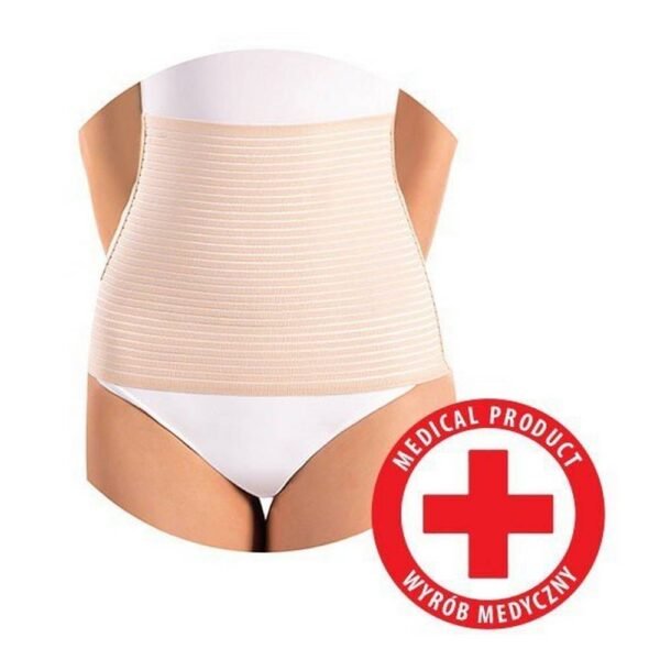 The profiled postpartum abdominal girdle is intended for women after surgical deliveries (so-called caesarean section) in order to strengthen overstretched abdominal integuments and reduce the risk of hernia.