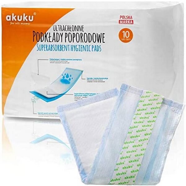 Highly absorbent "akuku" postpartum pads are designed for women during the postpartum period to make them feel comfortable and at ease in any situation.