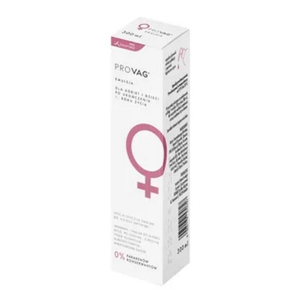 Emulsion - intended for intimate hygiene for sensitive, atopic skin, prone to irritation.