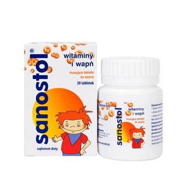 Sanostol - a dietary supplement containing calcium and vitamins. The product is intended for children from 4 years of age, adolescents and adults.