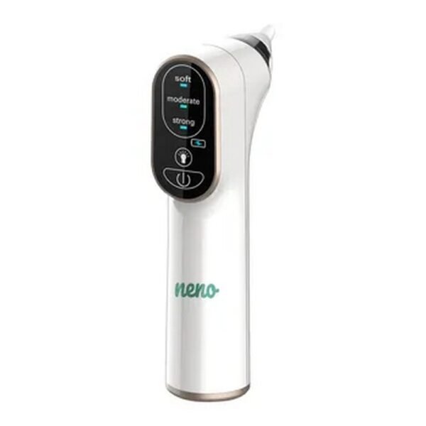 Cordless nasal aspirator for children.
