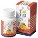 Tuptuś multivitamin & magnesium for concentration for children from 3 years of age 60 sweetPharm effervescent tablets for lozenges Multivitamins with magnesium Tuptuś are 60 effervescent lozenges with a sweet strawberry and raspberry flavor.