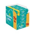 Pampers Fresh Clean Wet wipes with a refreshing fragrance have a balanced moisture content that leaves a clean feeling on the skin while helping to maintain the natural pH value.