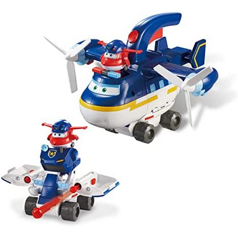 740834 super wings police patrol vehicle 2w1 jet figure Toys for children Cobi Universal. Dedicated to a preschooler (>3 years old). The toy has the following certificates: CE. The theme: Super Wings