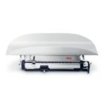 Key product features with sliding weights and rounded pan