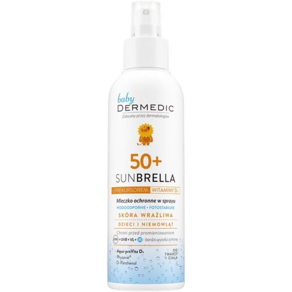Dermedic Baby Sunbrella Protective Milk Spray for Sensitive Skin of Children and Babies 150Ml