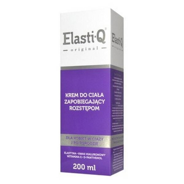 Elasti-Q Original   has a reinforced composition and an improved effect in the prevention of stretch marks. It also has a beneficial effect on stretch marks. It hydrates and nourishes the skin, is quickly absorbed and smells pleasant.