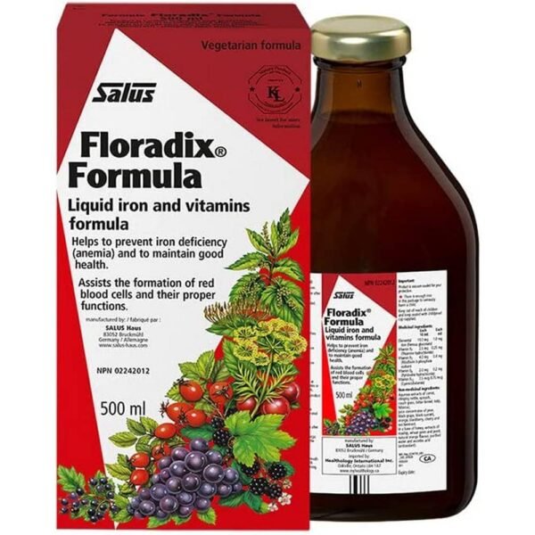 Iron, vitamins B6   and   B12   support the proper formation of red blood cells and hemoglobin.