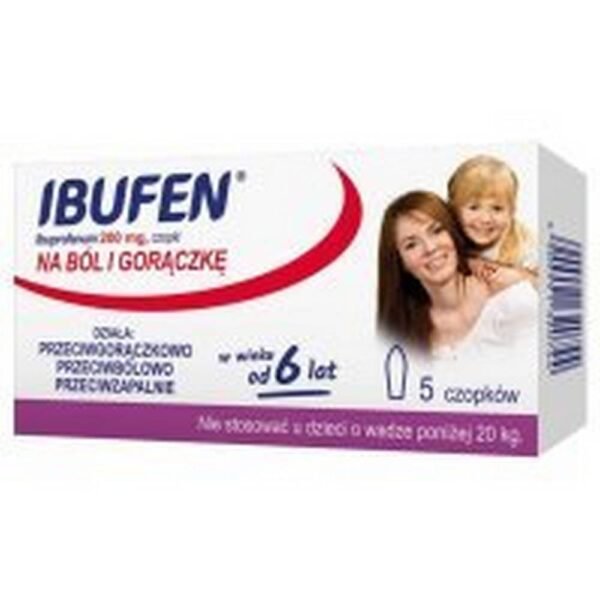 Ibufen  - the only suppositories in Poland for adults and children from 6 years of age with such a high dose of ibuprofen - 200 mg