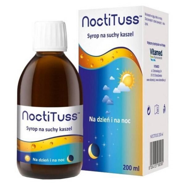 Noctituss is a dry cough syrup developed on the basis of natural ingredients with documented effects.