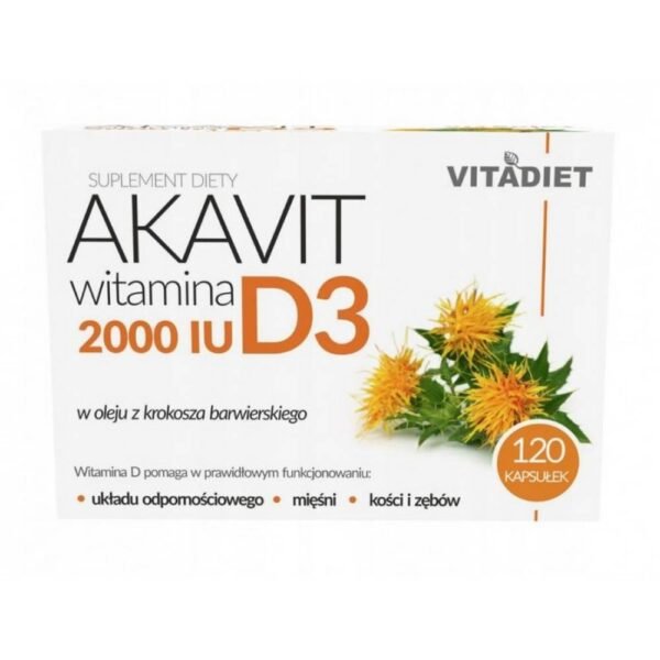 Vitamin D   supports the proper functioning of the immune system, muscles, teeth and bones.