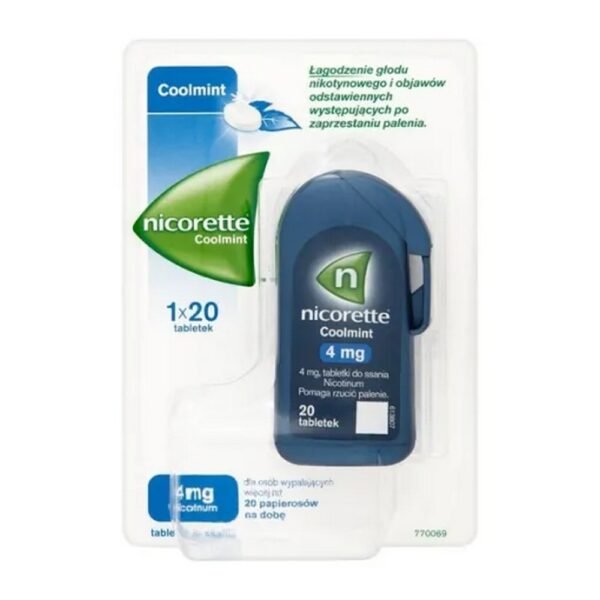 Nicorette Coolmint lozenges   . Relief from nicotine cravings and withdrawal symptoms after quitting smoking.