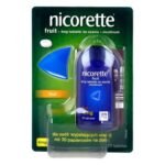 Nicorette Fruit    is a lozenge medicine for people who smoke more than 20 cigarettes a day.