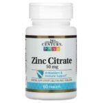 El zinc es un importante mineral antioxidante que apoya el sistema inmunológico.