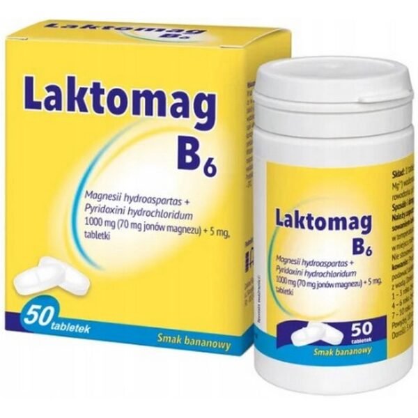 Laktomag B6 is a medicinal product recommended in cases of magnesium deficiency