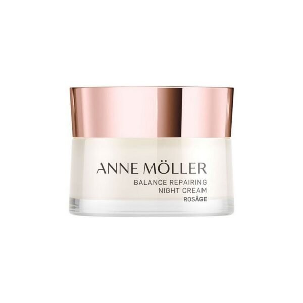 Rebalancing repairing night cream, a unique mix of ingredients to reduce wrinkles, improve firmness and reshape the oval of the face.
