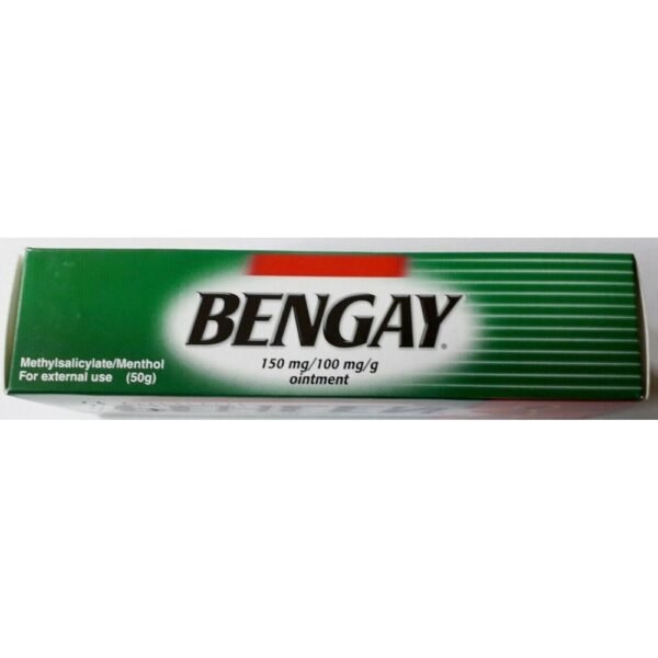 Bengay Pain Ointment is a local drug that relieves muscle and joint pain resulting from overload or inflammation.