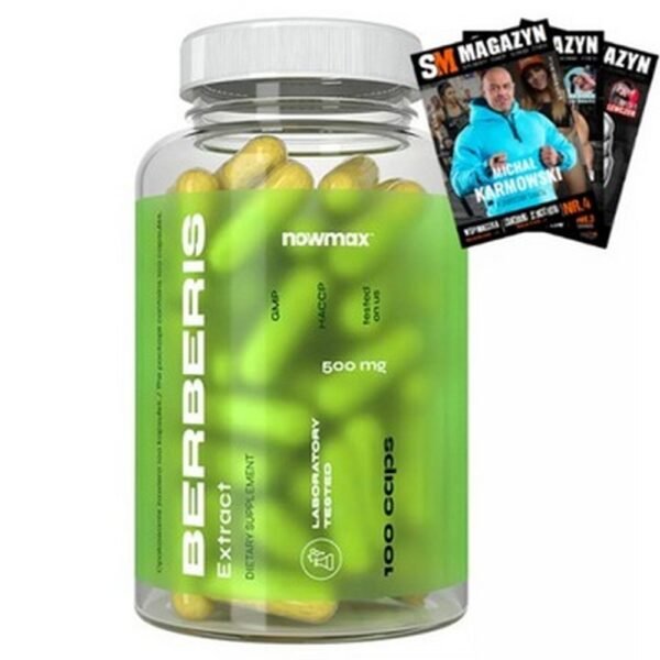 This supplement from the nowmax® brand contains as much as 500 mg of barberry extract.